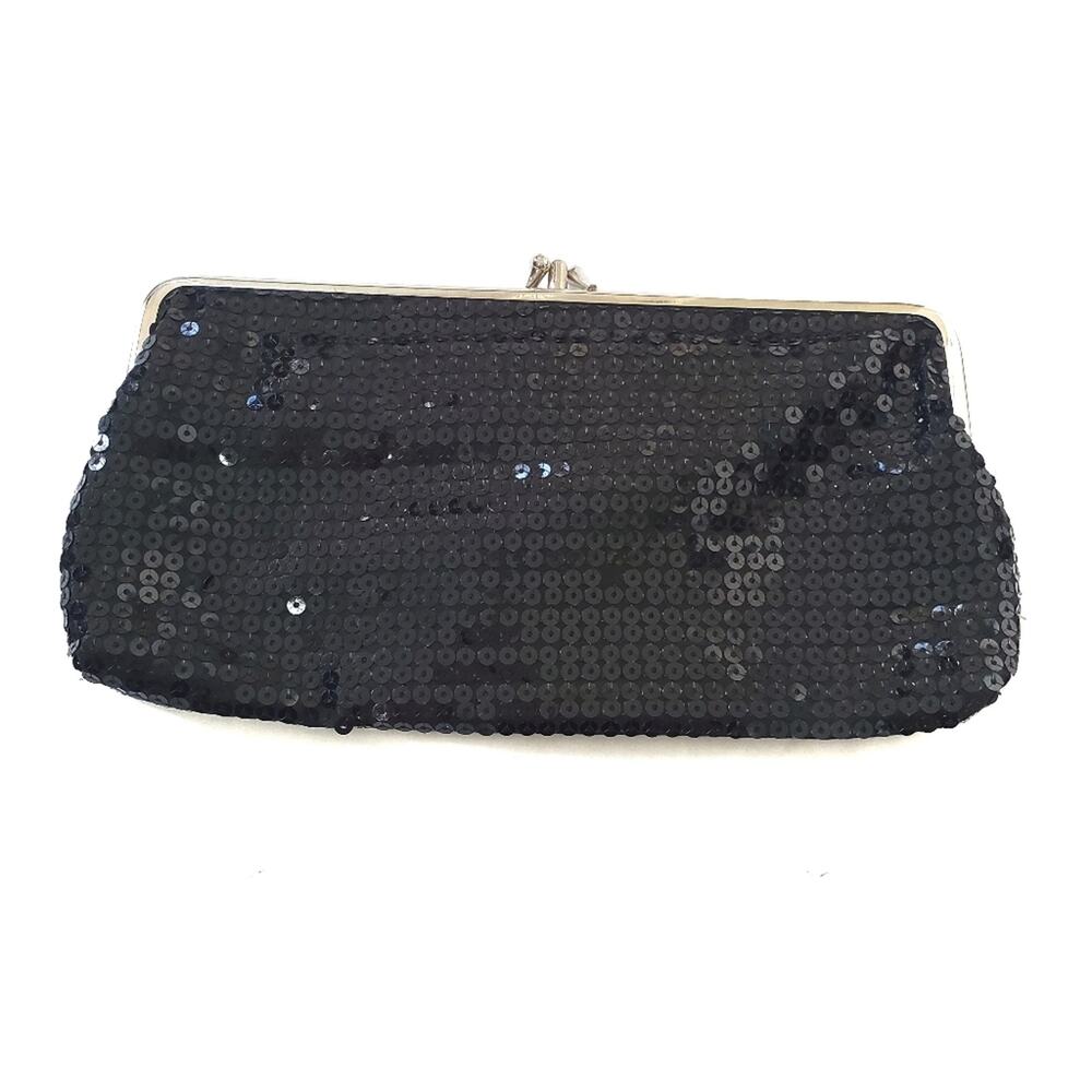 Depeche Mode | Black Sequin Clutch Paisley Lined